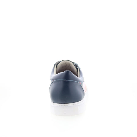 Robert Graham Finish Line RG5369L Mens Blue Leather Lifestyle Sneakers Shoes