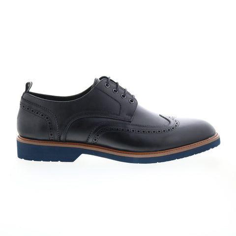Robert Graham Gustave Mens Black Oxfords & Lace Ups Wingtip & Brogue Shoes