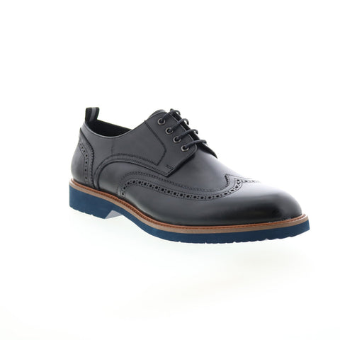 Robert Graham Gustave Mens Black Oxfords & Lace Ups Wingtip & Brogue Shoes