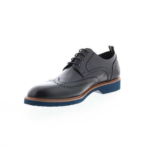 Robert Graham Gustave Mens Black Oxfords & Lace Ups Wingtip & Brogue Shoes