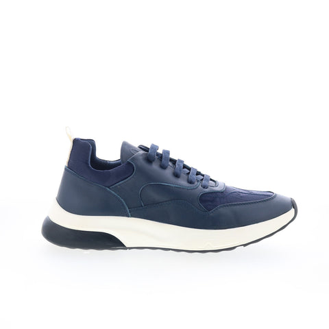 Robert Graham Picabia RG5412L Mens Blue Leather Lifestyle Sneakers Shoes