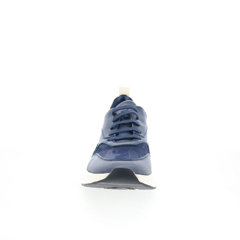 Robert Graham Picabia RG5412L Mens Blue Leather Lifestyle Sneakers Shoes