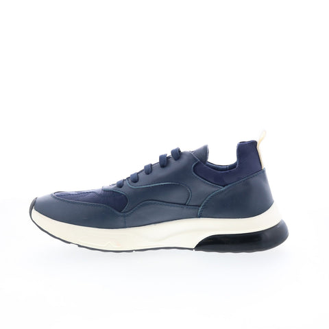 Robert Graham Picabia RG5412L Mens Blue Leather Lifestyle Sneakers Shoes