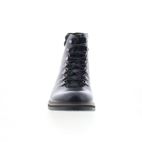 Robert Graham Seurat RG5414B Mens Black Leather Lace Up Casual Dress Boots
