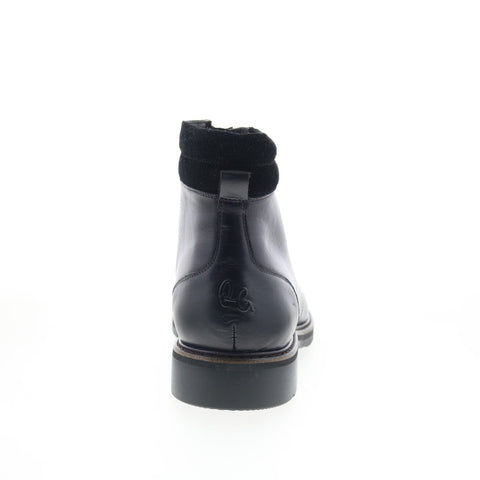 Robert Graham Seurat RG5414B Mens Black Leather Lace Up Casual Dress Boots
