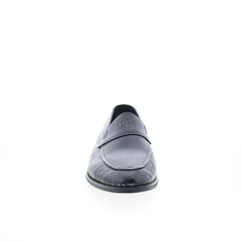 Robert Graham Vividstroke RG5445S Mens Black Loafers & Slip Ons Casual Shoes