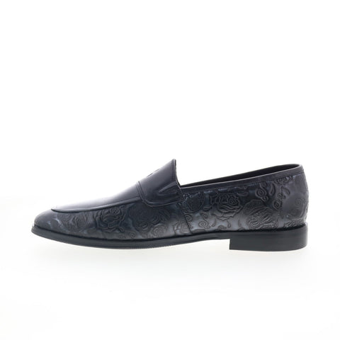 Robert Graham Vividstroke RG5445S Mens Black Loafers & Slip Ons Casual Shoes