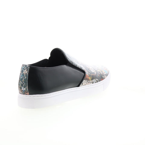 Robert Graham Turney RG5483S Mens Black Leather Lifestyle Sneakers Shoes