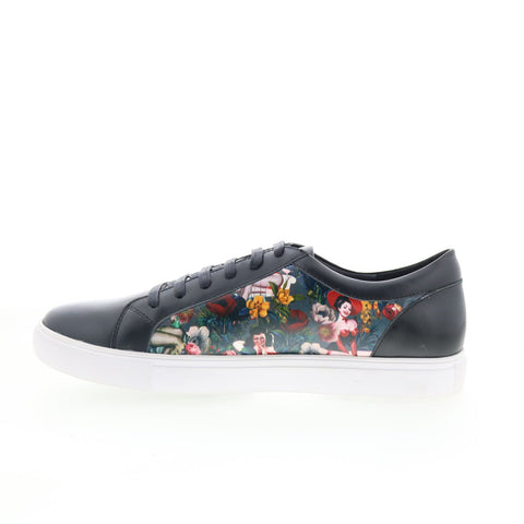 Robert Graham Deck RG5492L Mens Black Leather Lifestyle Sneakers Shoes