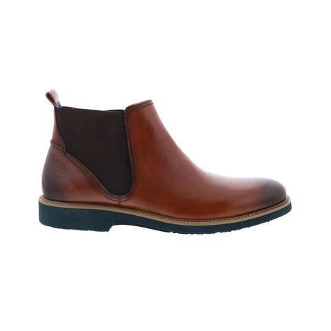 Robert Graham Ballard RG5503B Mens Brown Leather Slip On Chelsea Boots