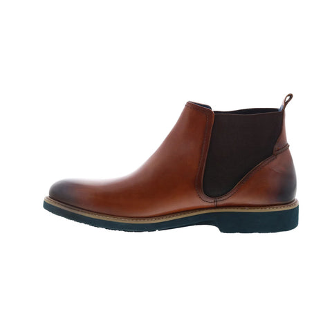 Robert Graham Ballard RG5503B Mens Brown Leather Slip On Chelsea Boots