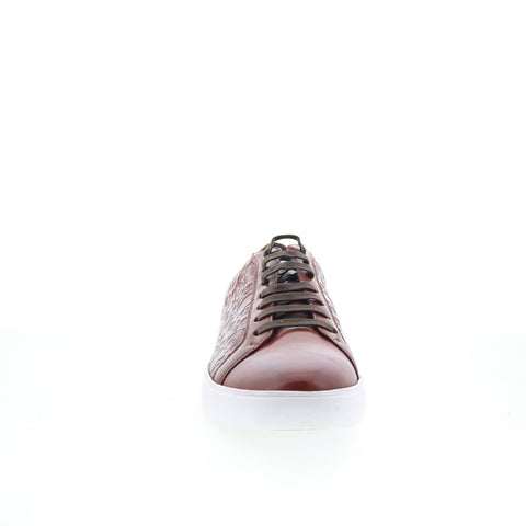 Robert Graham Fanfare RG5511L Mens Brown Leather Lifestyle Sneakers Shoes