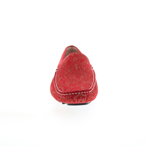 Robert Graham Soprano Mens Burgundy Loafers & Slip Ons Moccasin Shoes