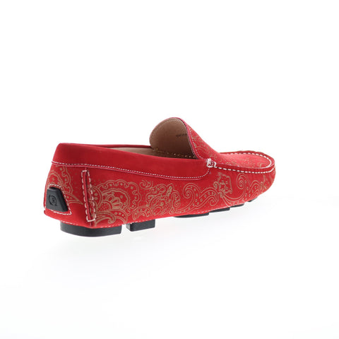 Robert Graham Soprano Mens Burgundy Loafers & Slip Ons Moccasin Shoes