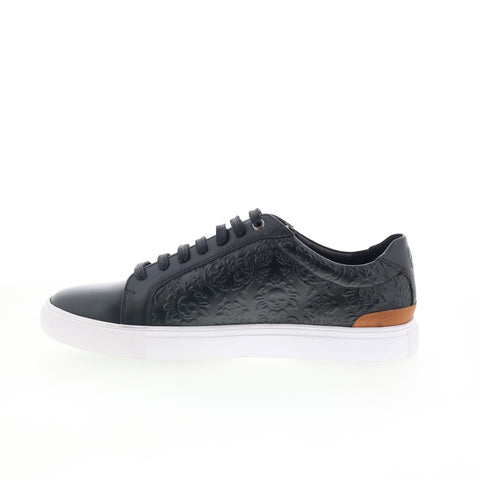 Robert Graham Magnetic RG5557L Mens Black Leather Lifestyle Sneakers Shoes