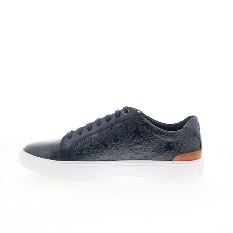 Robert Graham Magnetic RG5557L Mens Blue Leather Lifestyle Sneakers Shoes