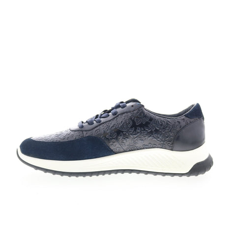 Robert Graham Gaia RG5568L Mens Blue Leather Lifestyle Sneakers Shoes