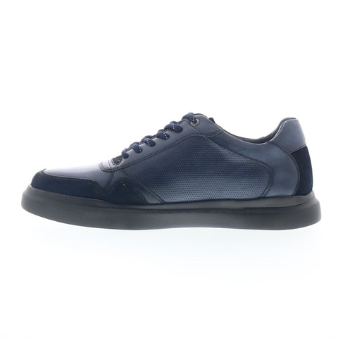 Robert Graham Cava RG5571L Mens Blue Leather Lifestyle Sneakers Shoes