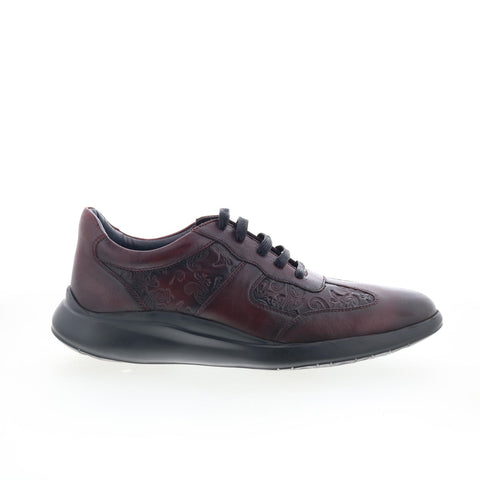 Robert Graham Haro RG5579L Mens Burgundy Leather Lifestyle Sneakers Shoes