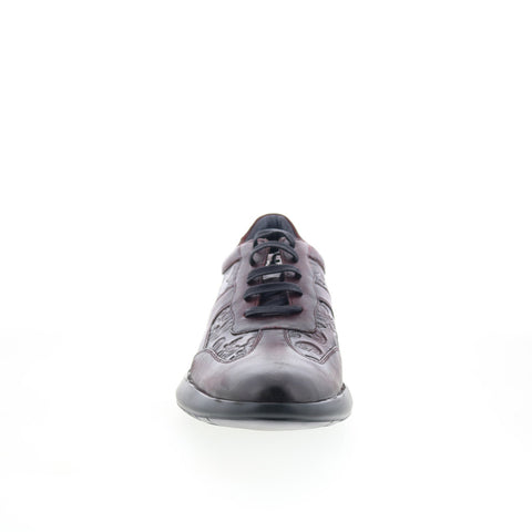 Robert Graham Haro RG5579L Mens Burgundy Leather Lifestyle Sneakers Shoes