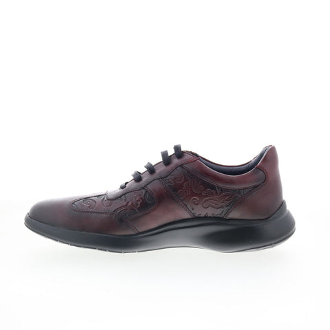 Robert Graham Haro RG5579L Mens Burgundy Leather Lifestyle Sneakers Shoes