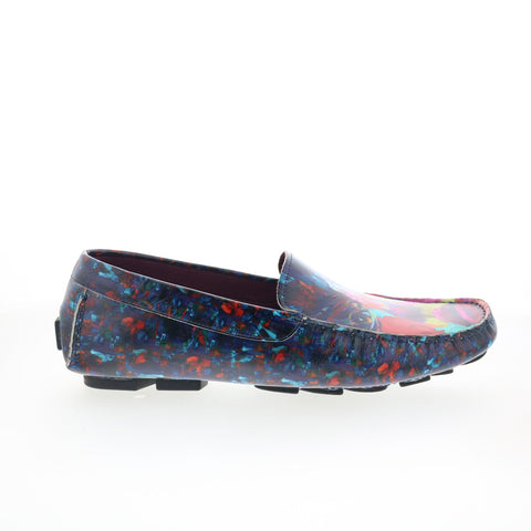 Robert Graham Ostra RG5581 Mens Blue Loafers & Slip Ons Moccasin Shoes
