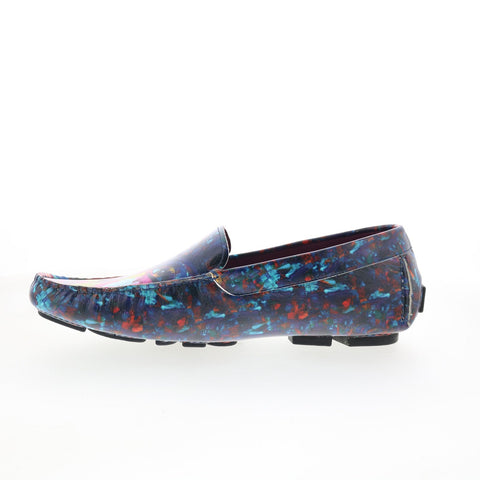 Robert Graham Ostra RG5581 Mens Blue Loafers & Slip Ons Moccasin Shoes