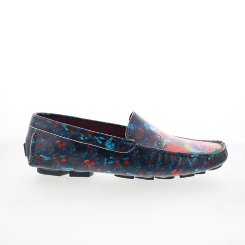 Robert Graham Ostra RG5581S Mens Blue Loafers & Slip Ons Moccasin Shoes