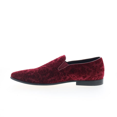 Robert Graham Sonoma RG5591S Mens Burgundy Loafers & Slip Ons Casual Shoes
