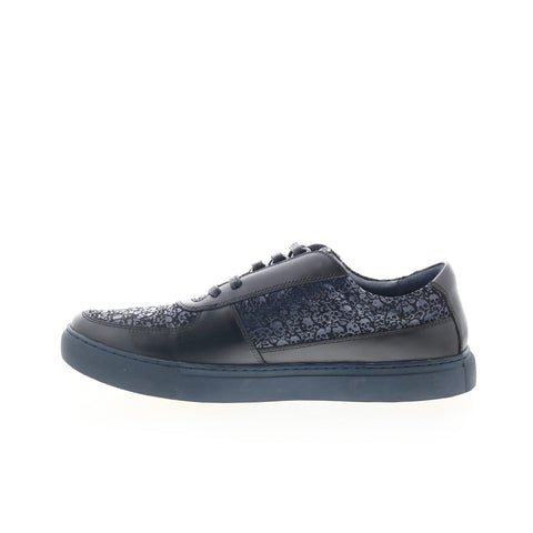 Robert Graham Ernest RG5595L Mens Blue Leather Lifestyle Sneakers Shoes