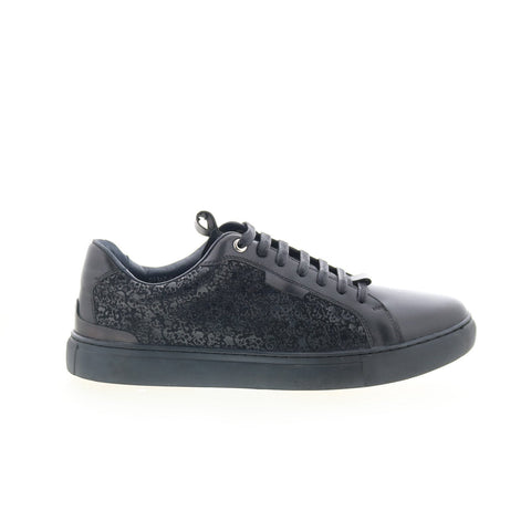 Robert Graham Komaki RG5596L Mens Black Leather Lifestyle Sneakers Shoes