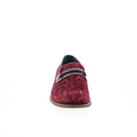 Robert Graham Jozo RG5598S Mens Burgundy Loafers & Slip Ons Casual Shoes
