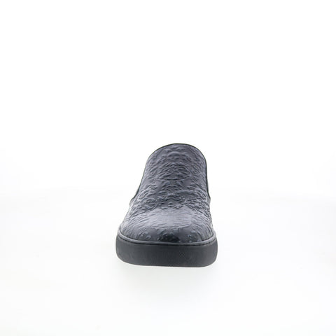 Robert Graham Nori RG5609S Mens Black Leather Slip On Lifestyle Sneakers Shoes