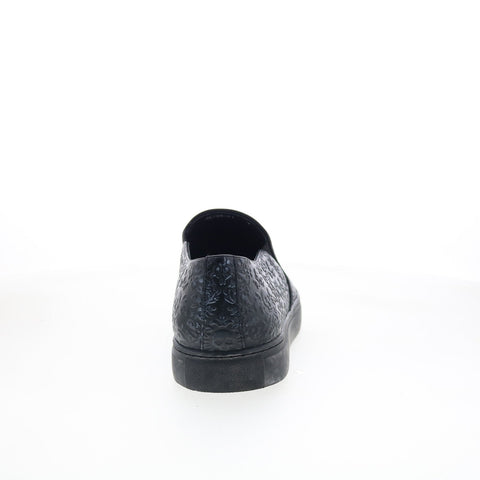 Robert Graham Nori RG5609S Mens Black Leather Slip On Lifestyle Sneakers Shoes