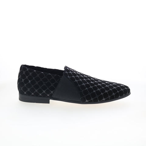Robert Graham Shelter RG5617S Mens Black Suede Loafers & Slip Ons Casual Shoes