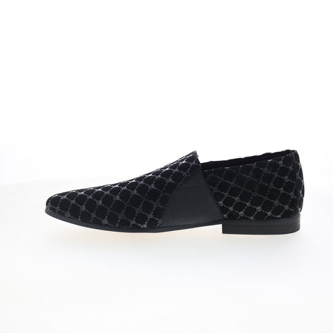 Robert Graham Shelter RG5617S Mens Black Suede Loafers & Slip Ons Casual Shoes