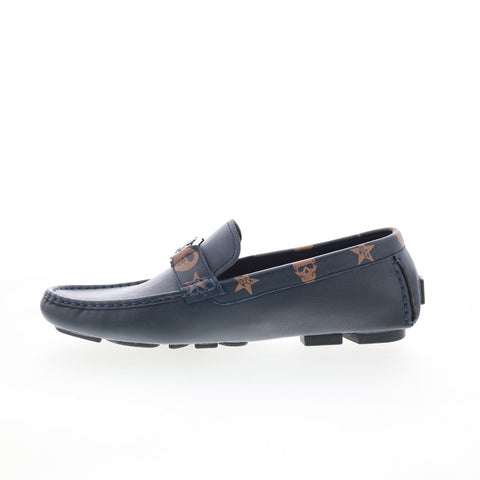 Robert Graham Harbour RG5618S Mens Blue Loafers & Slip Ons Moccasin Shoes
