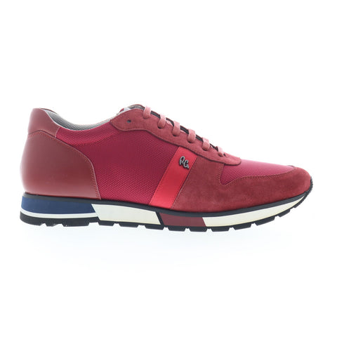 Robert Graham Tropix RG5622L Mens Red Suede Lifestyle Sneakers Shoes