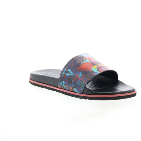 Robert Graham Captree RG5629F Mens Black Synthetic Slides Sandals Shoes