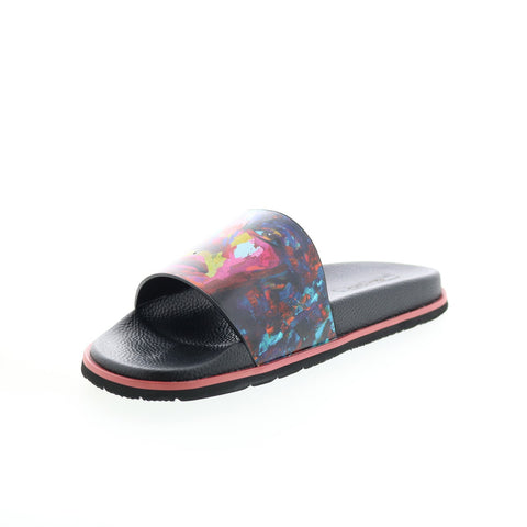 Robert Graham Captree RG5629F Mens Black Synthetic Slides Sandals Shoes