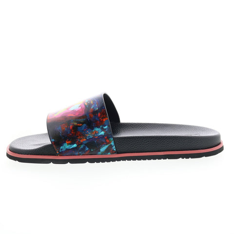 Robert Graham Captree RG5629F Mens Black Synthetic Slides Sandals Shoes