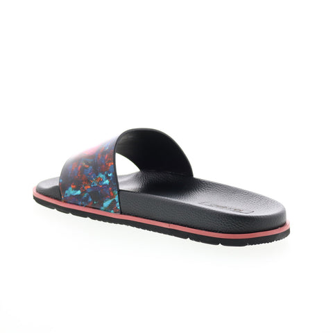 Robert Graham Captree RG5629F Mens Black Synthetic Slides Sandals Shoes