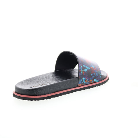 Robert Graham Captree RG5629F Mens Black Synthetic Slides Sandals Shoes