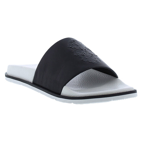 Robert Graham Adrift RG5630F Mens Black Leather Slides Sandals Shoes