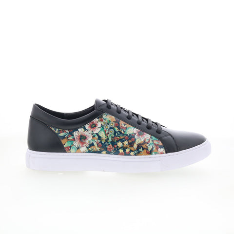 Robert Graham Deck RG5631L Mens Black Leather Lifestyle Sneakers Shoes