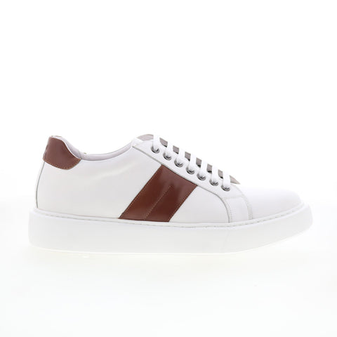 Robert Graham Sail RG5632L Mens White Leather Lifestyle Sneakers Shoes