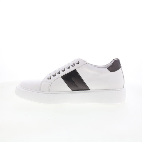 Robert Graham Sail RG5632L Mens White Leather Lifestyle Sneakers Shoes
