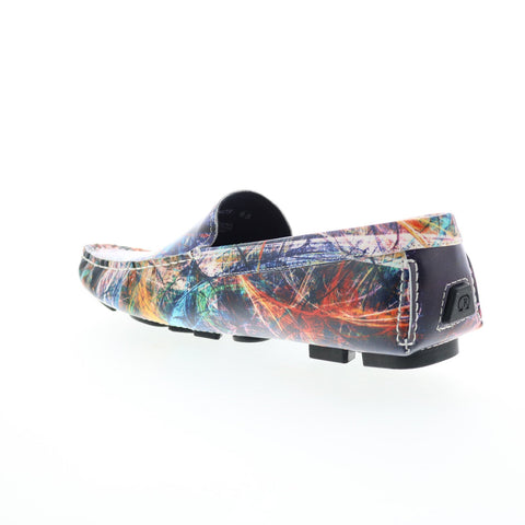 Robert Graham Electric RG5647S Mens Blue Loafers & Slip Ons Moccasin Shoes