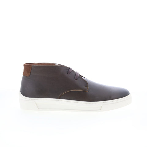 Robert Graham Boat RG5651H Mens Brown Leather Lifestyle Sneakers Shoes