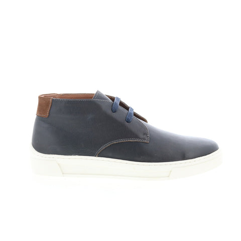 Robert Graham Boat RG5651H Mens Blue Leather Lifestyle Sneakers Shoes